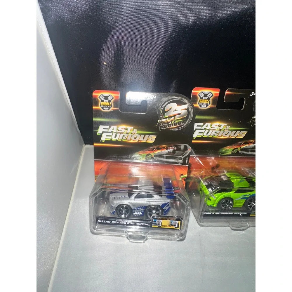 Fast & Furious Small Blocks 25 Years Die-Cast 3 Car Set Skyline Eclipse F-150